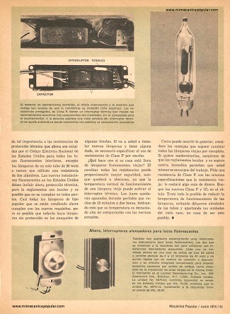 El Peligro de la Luz Fluorescente y Cómo Evitarlo - Junio 1974