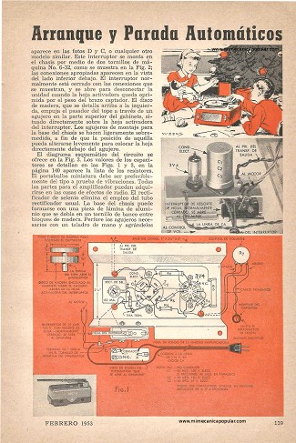 Tocadiscos de Juguete con Arranque y Parada Automáticos - Febrero 1953