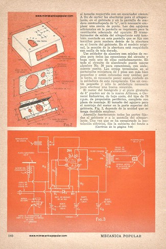 Tocadiscos de Juguete con Arranque y Parada Automáticos - Febrero 1953
