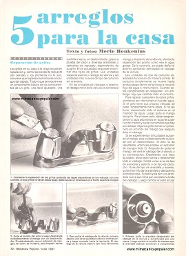 5 arreglos para la casa - Julio 1987