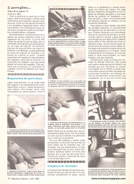 5 arreglos para la casa - Julio 1987