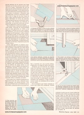 Cambie el piso de su casa - Julio 1987