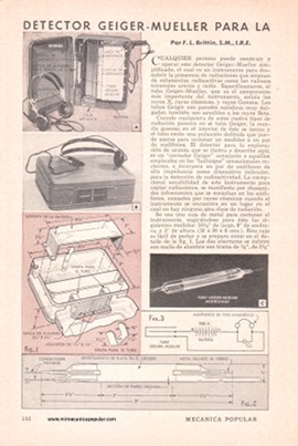 Detector Geiger-Mueller para la Exploraci&oacute;n de Uranio - Abril 1949