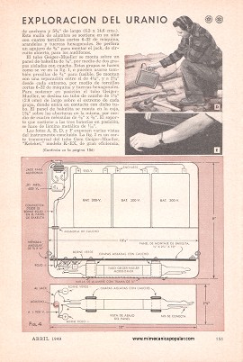 Detector Geiger-Mueller para la Exploraci&oacute;n de Uranio - Abril 1949