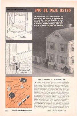 &iexcl;No se deje usted sorprender! -Pr&aacute;ctica alarma para el hogar - Abril 1949