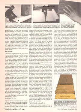 Piso de madera dura - Julio 1986