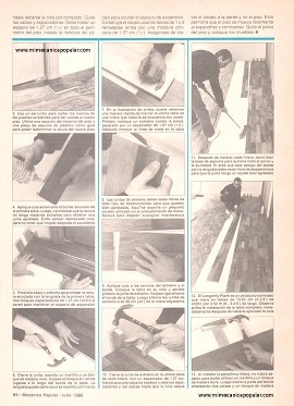 Piso de madera dura - Julio 1986