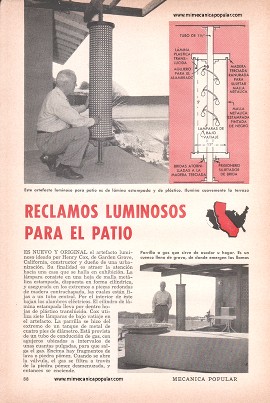 Reclamos Luminosos Para el Patio - Diciembre 1958