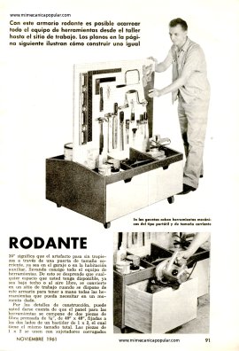 Armario Rodante para herramientas - Noviembre 1961