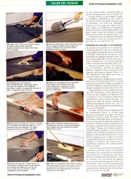 Haga una acera de concreto - Febrero 1995