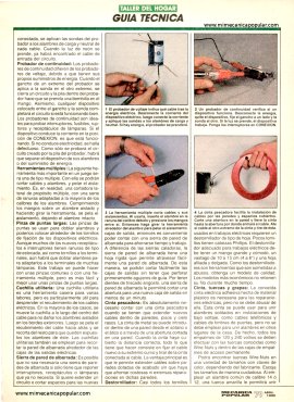 Herramientas para electricidad - Abril 1990