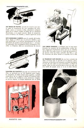 Resolviendo problemas del Hogar - Agosto 1954