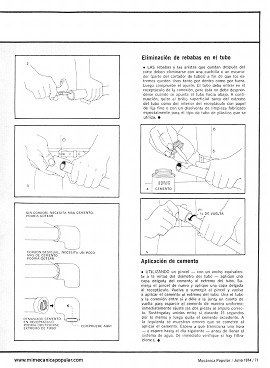 Cómo Usar Tubería de Plástico - Julio 1974