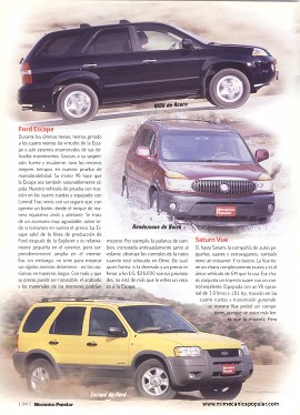 Evolucionando - Comparativo de 10 VDUs - Agosto 2002