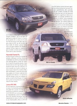 Evolucionando - Comparativo de 10 VDUs - Agosto 2002