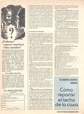 Proteja su auto contra robos - Junio 1982