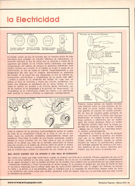 Que Debe Ud. Hacer si Falla la Electricidad - Marzo 1974