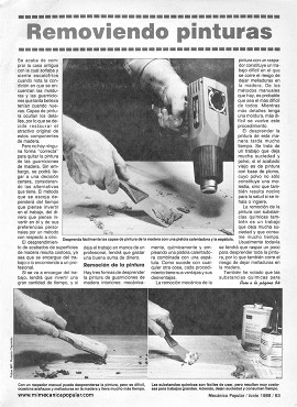 Removiendo pinturas - Junio 1988