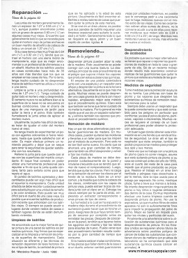 Removiendo pinturas - Junio 1988