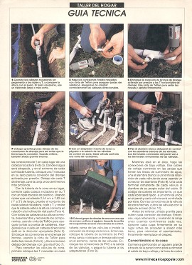 C&oacute;mo instalar Un sistema de regad&iacute;o soterrado - Agosto 1994