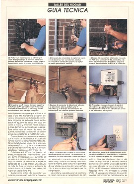 C&oacute;mo instalar Un sistema de regad&iacute;o soterrado - Agosto 1994