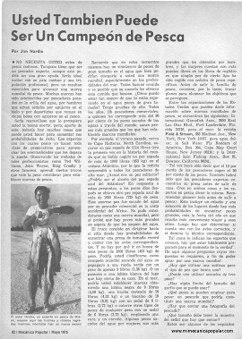 Usted También Puede Ser Un Campeón de Pesca - Mayo 1975