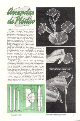 Amapolas de Pl&aacute;stico - Marzo 1949