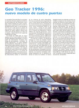 Chevrolet Geo Tracker 1996 - Abril 1996