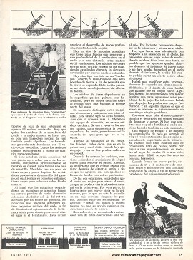 Cómo despajar y airear el césped - Enero 1970