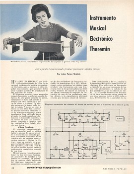 Construye un Instrumento Musical Electrónico Theremin - Agosto 1964