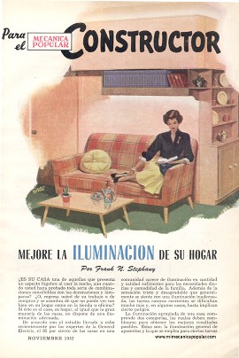 Mejore la iluminación de su hogar - Noviembre 1952