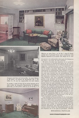 Mejore la iluminación de su hogar - Noviembre 1952