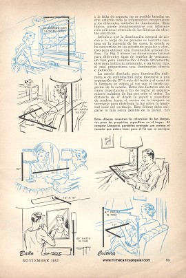 Mejore la iluminación de su hogar - Noviembre 1952