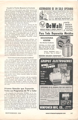 No Abandone la Pesca A la Primera Helada - Noviembre 1956