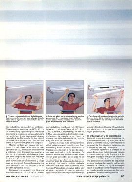 Instalando un interruptor-reductor de luz fluorescente - Diciembre 1995