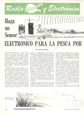 Haga un sensor electr&oacute;nico para la pesca por telemetr&iacute;a - Julio 1968