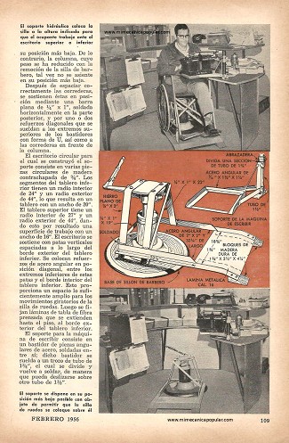 Soporte para Silla de Ruedas - Febrero 1956