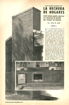 La Hechura de Chimeneas -Parte I -Diciembre 1957