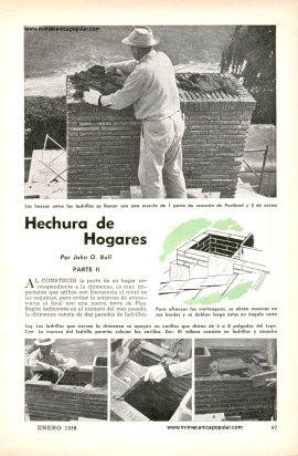 La Hechura de Chimeneas -Parte II -Enero 1958