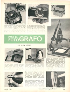 Para el Fotógrafo - Junio 1965