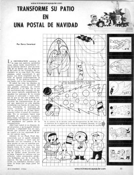 Transforme Su Patio en Una Postal De Navidad - Diciembre 1964