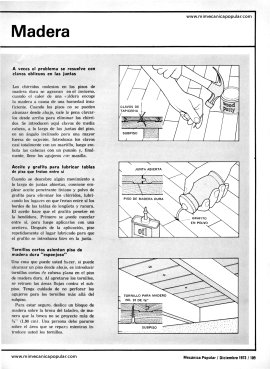 Cómo Silenciar Pisos de Madera - Diciembre 1973