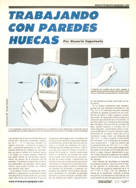 Trabajando Con Paredes Huecas -Diciembre 1988