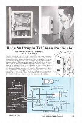 Haga Su Propio Tel&eacute;fono Particular - Marzo 1951