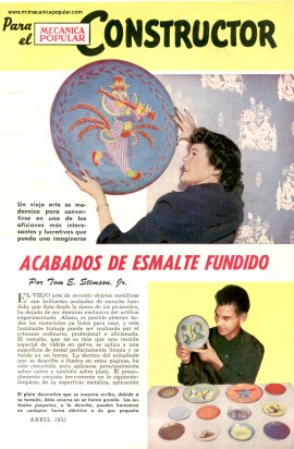 Acabados de Esmalte Fundido - Abril 1952