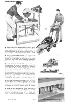 Conozca Sus Herramientas - Julio 1952