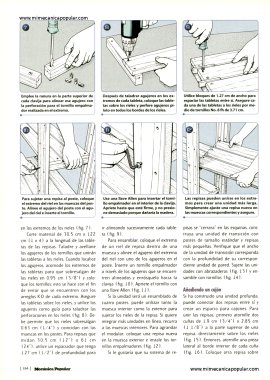 Construyendo repisas para almacenamiento - Junio 1998
