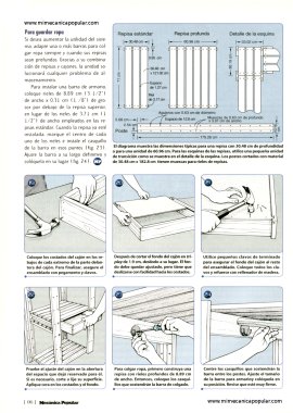 Construyendo repisas para almacenamiento - Junio 1998