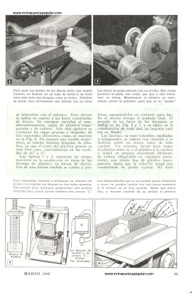 Lámparas de Plástico - Marzo 1948