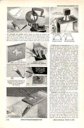 SOLDADURA de LLAMA - Mayo 1954